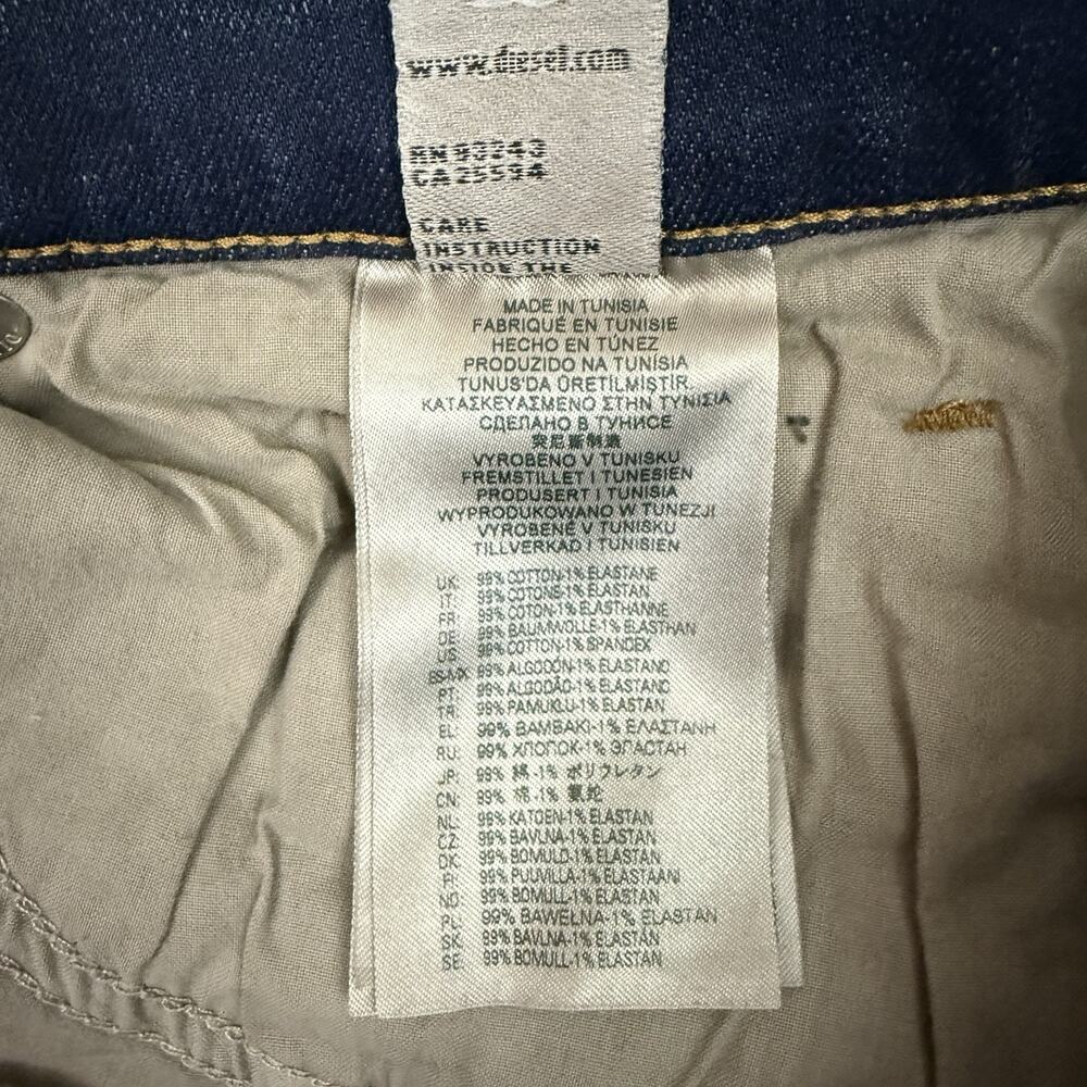 Diesel Mens Jeans Size 40x32 2019 D Strukt 09C73 Made in Italy - Picture 13 of 16